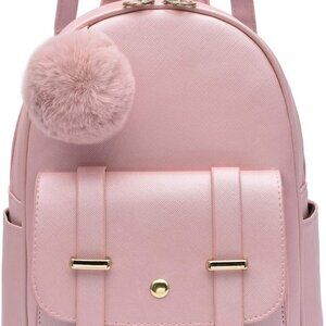 Girls Fashion Backpack Mini Backpack Purse for Women Teenage Girls Purses PU Lea